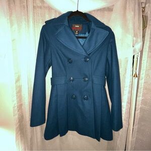 M60 Miss Sixty Women's Teal Blue Double-Breasted Coat